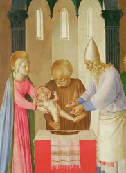 Scenes from the Life of Christ, 1st panel, the Circumcision (detail)